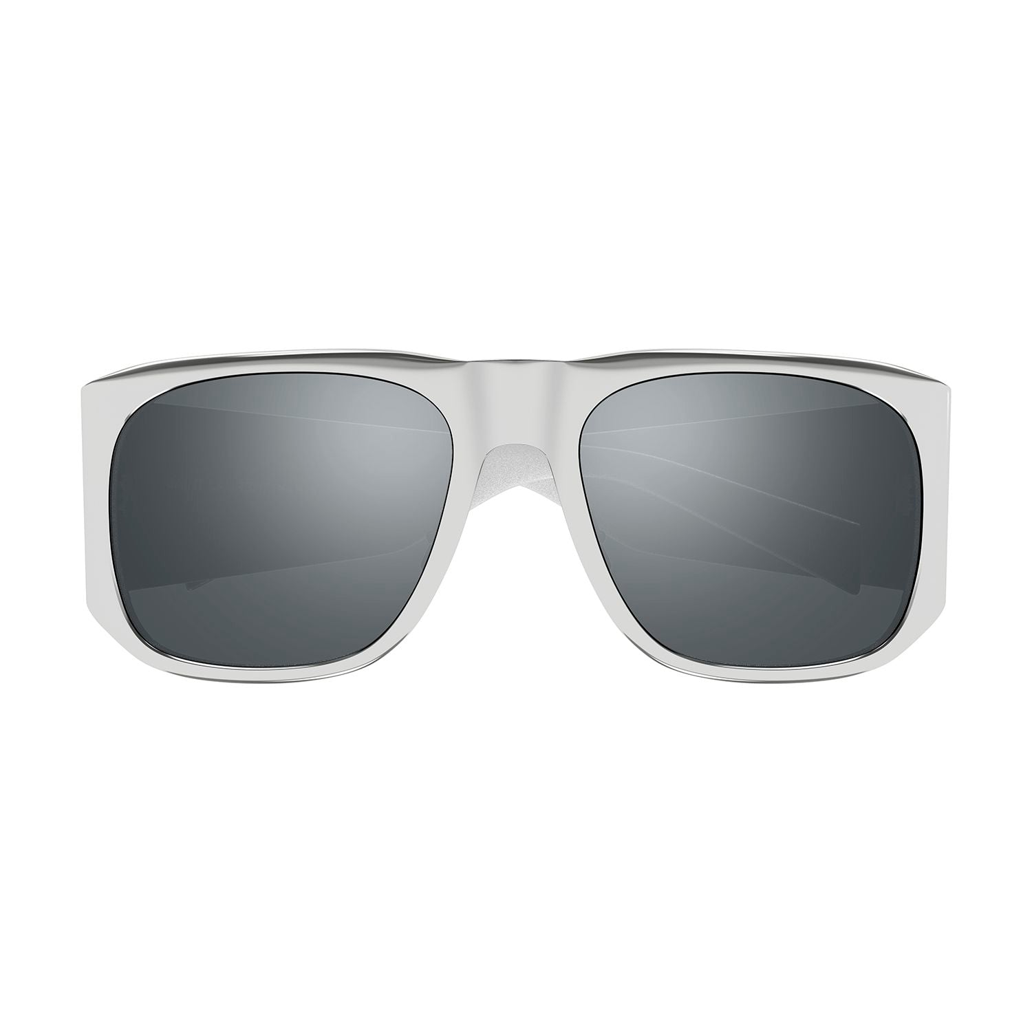 SL 636 Silver metal Sunglasses - Shiny Silver