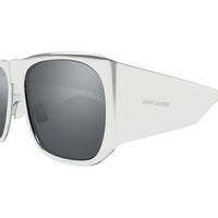 SL 636 Silver metal Sunglasses - Shiny Silver