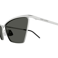 SL 637 Silver metal Sunglasses - Shiny Silver