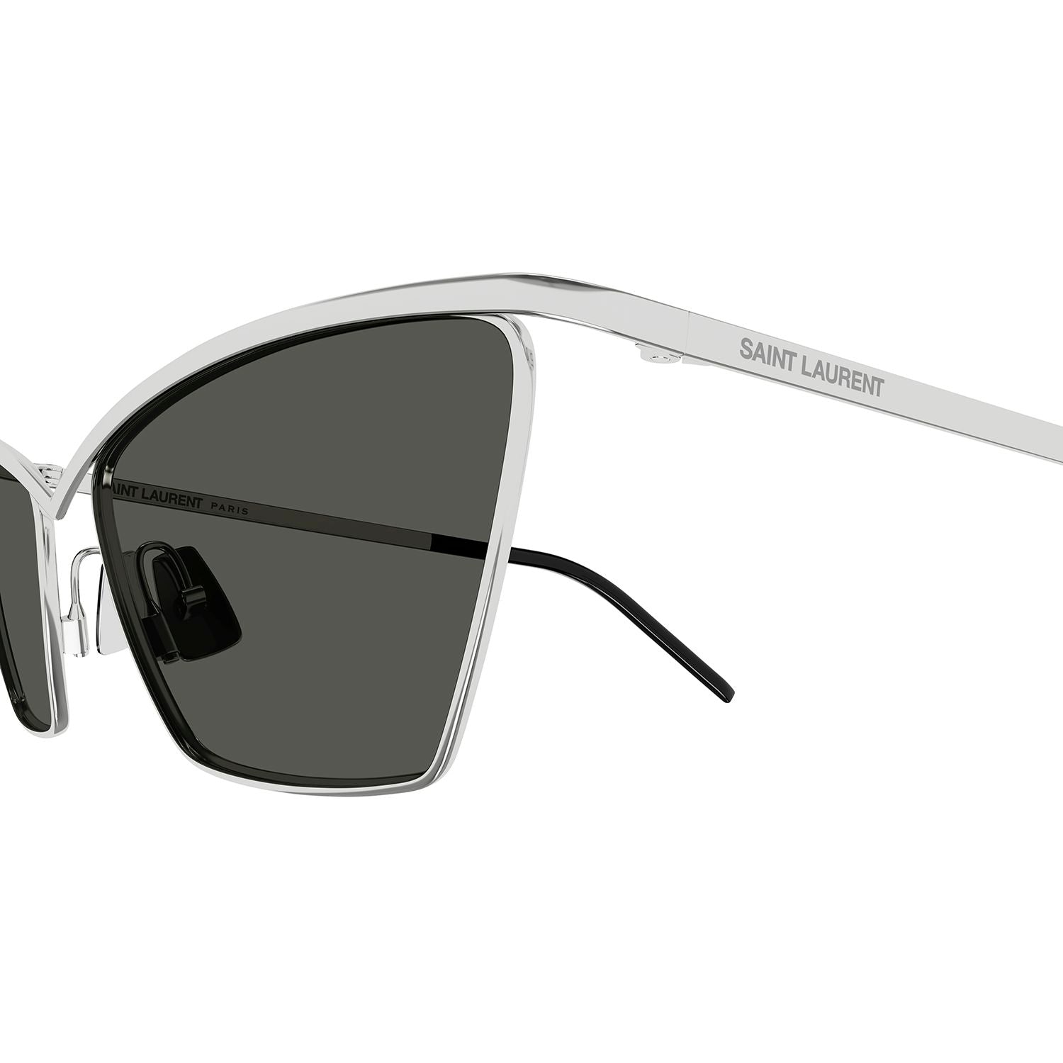 SL 637 Silver metal Sunglasses - Shiny Silver
