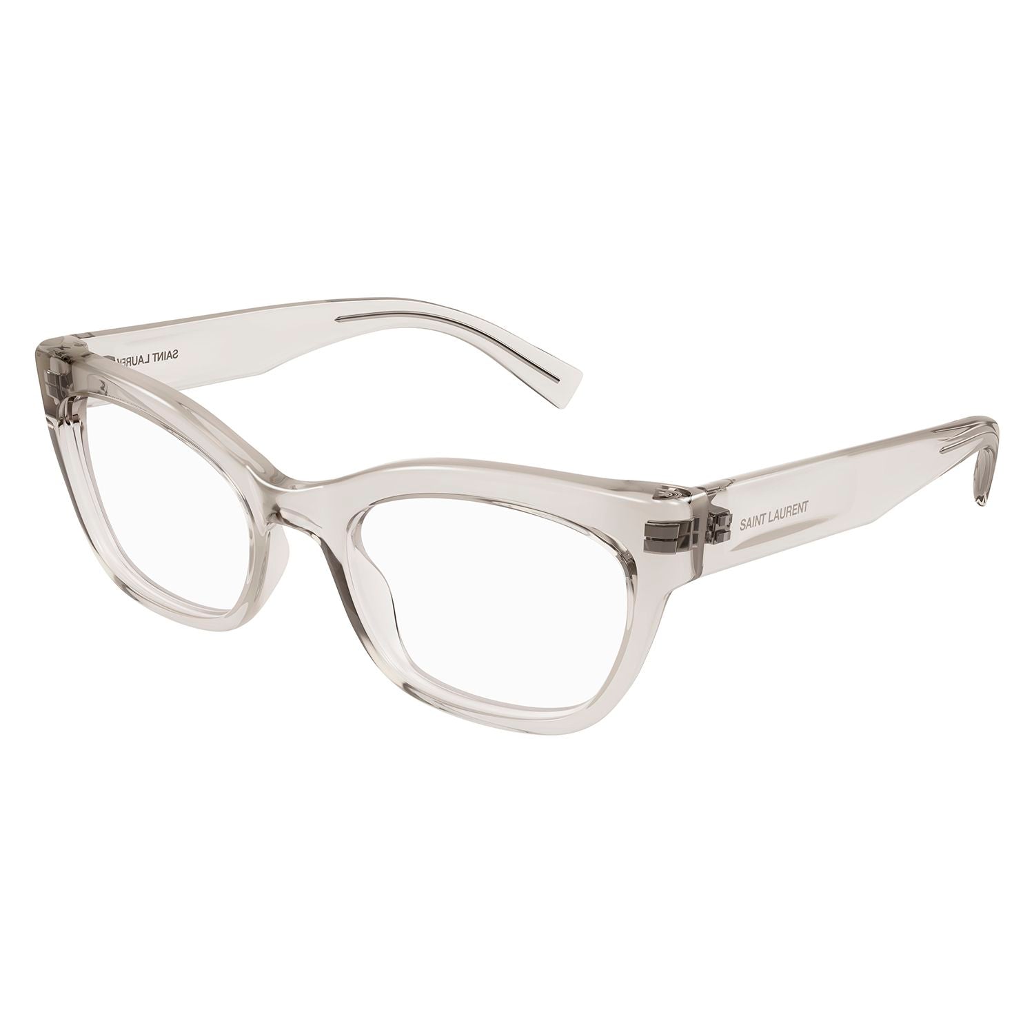 SL 643 Beige recycled acetate Optical Frames - Shiny Transparent Cream