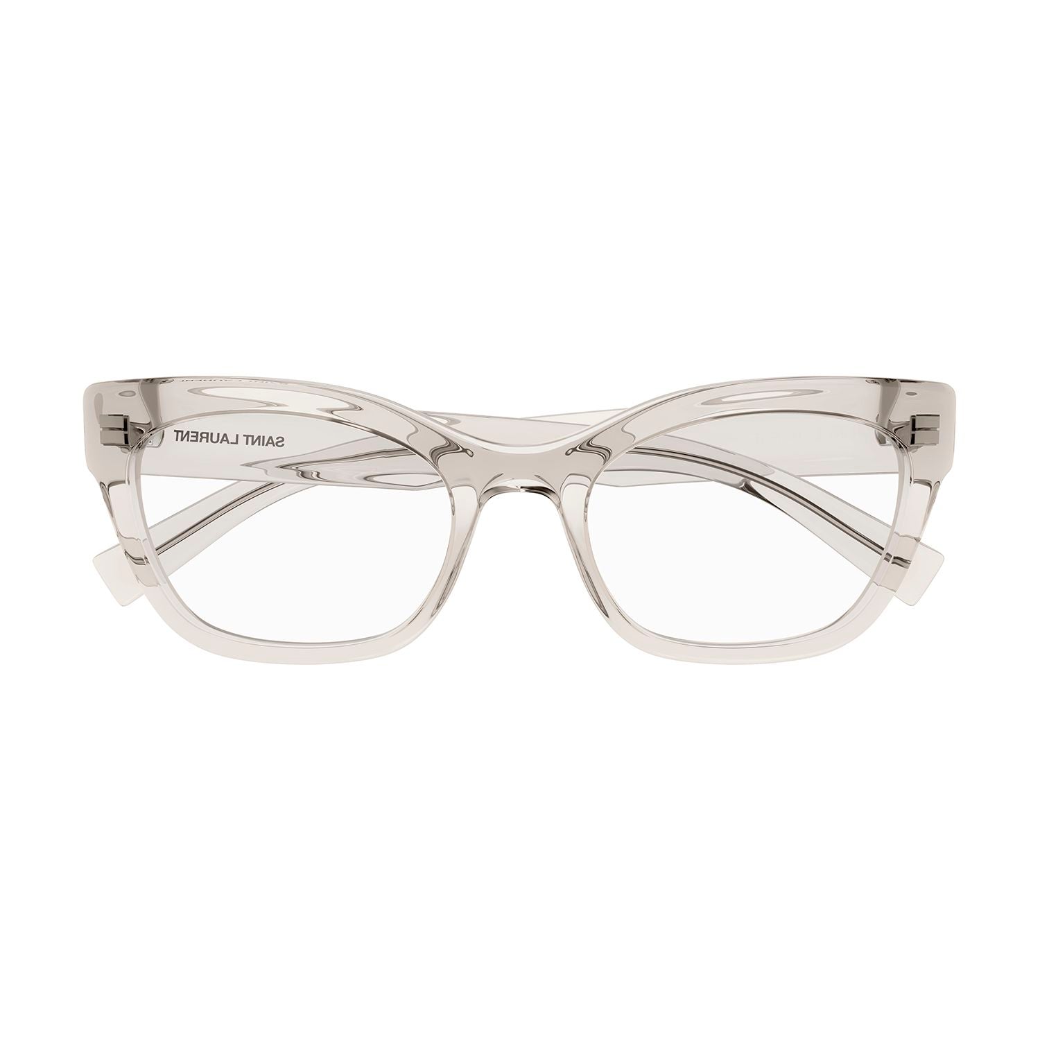 SL 643 Beige recycled acetate Optical Frames - Shiny Transparent Cream