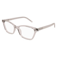 SL M128 Nude recycled acetate Optical Frames - Shiny Transparent Powder