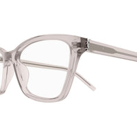 SL M128 Nude recycled acetate Optical Frames - Shiny Transparent Powder
