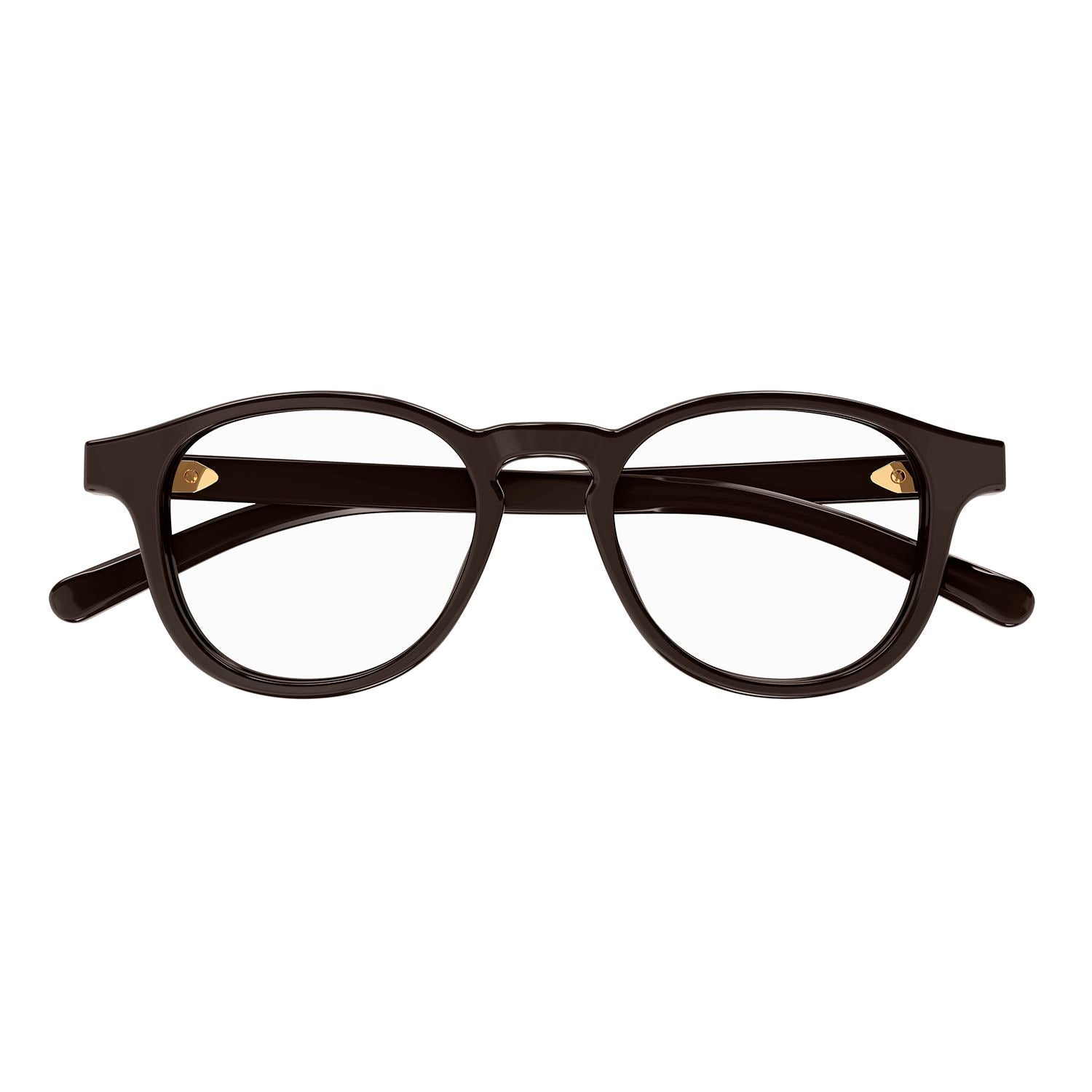 GG1510O Brown recycled acetate Optical Frames - Shiny Solid Dark Brown