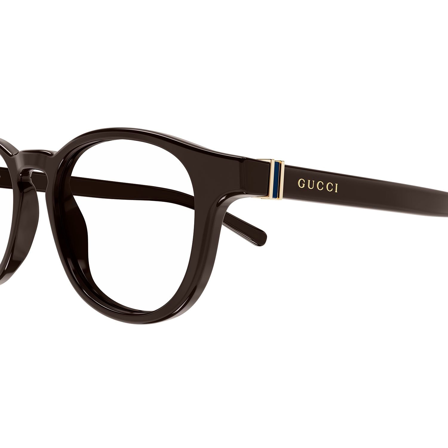 GG1510O Brown recycled acetate Optical Frames - Shiny Solid Dark Brown