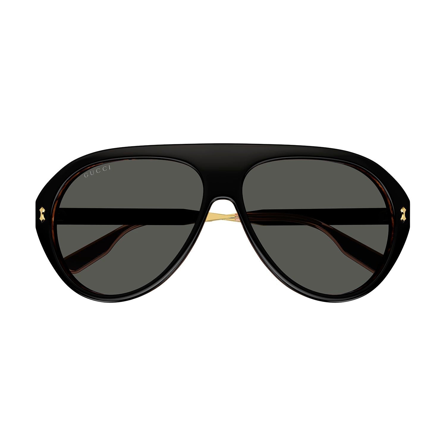 GG1515S Black recycled acetate Sunglasses - Shiny Bilayer Black & Radica