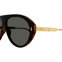 GG1515S Black recycled acetate Sunglasses - Shiny Bilayer Black & Radica
