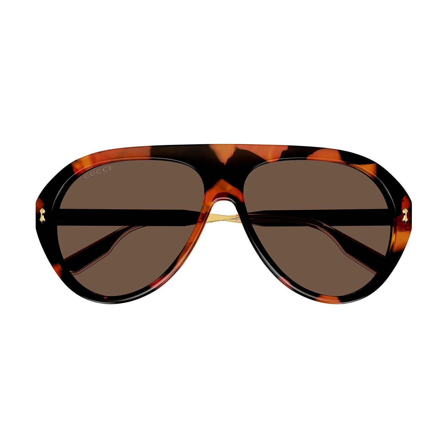 GG1515S Havana recycled acetate Sunglasses - Shiny Big Tartaruga