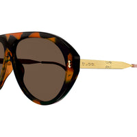 GG1515S Havana recycled acetate Sunglasses - Shiny Big Tartaruga