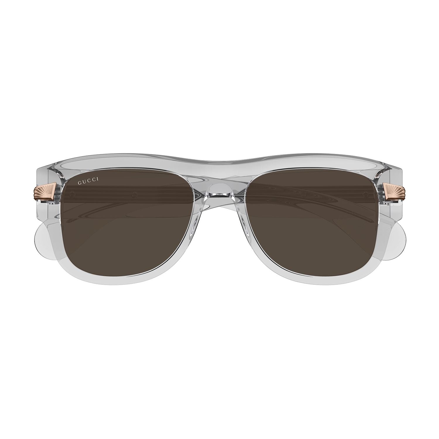 GG1517S Grey recycled acetate Sunglasses - Shiny Transparent & Cloudy Grey