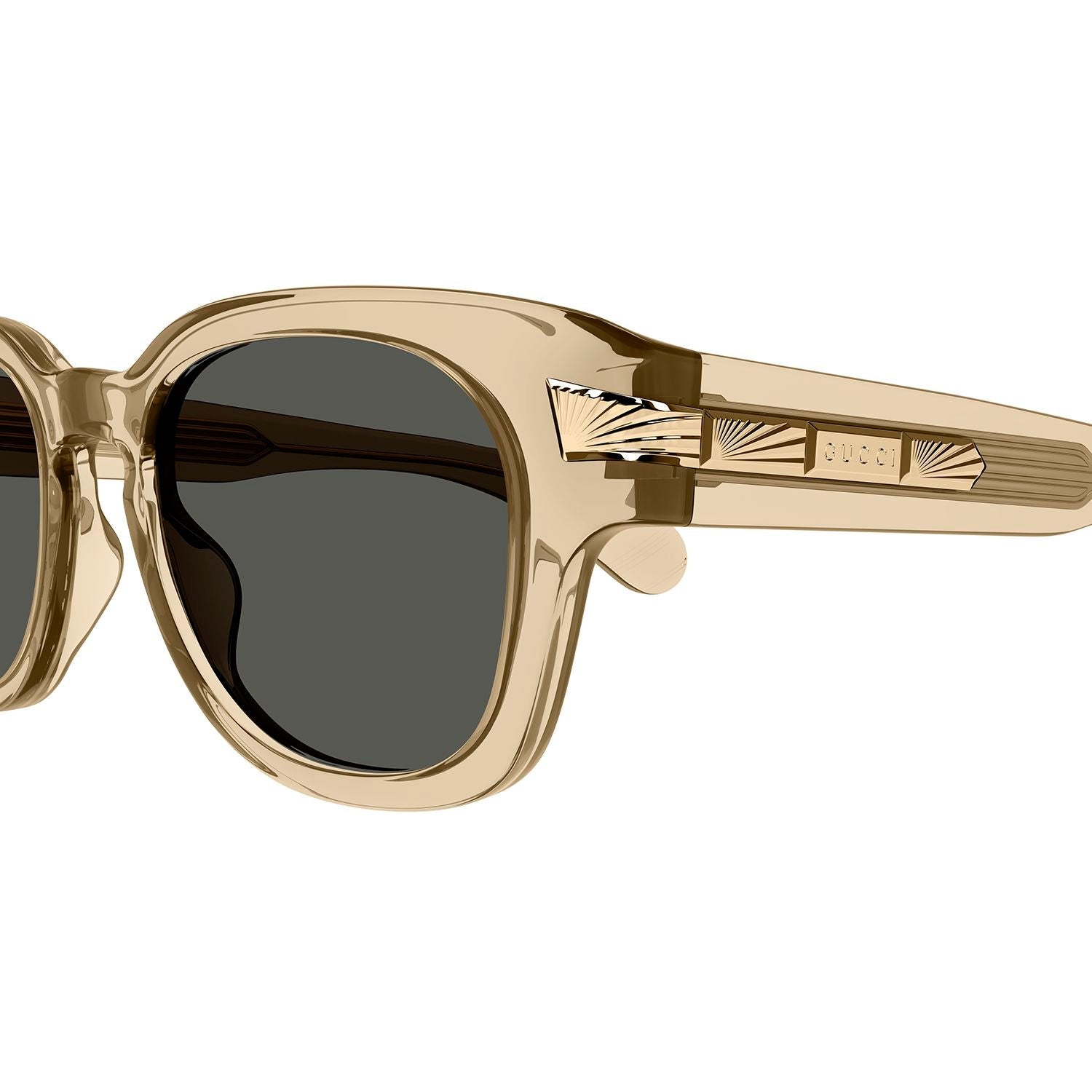 GG1518S Brown recycled acetate Sunglasses - Shiny Transparent Brown