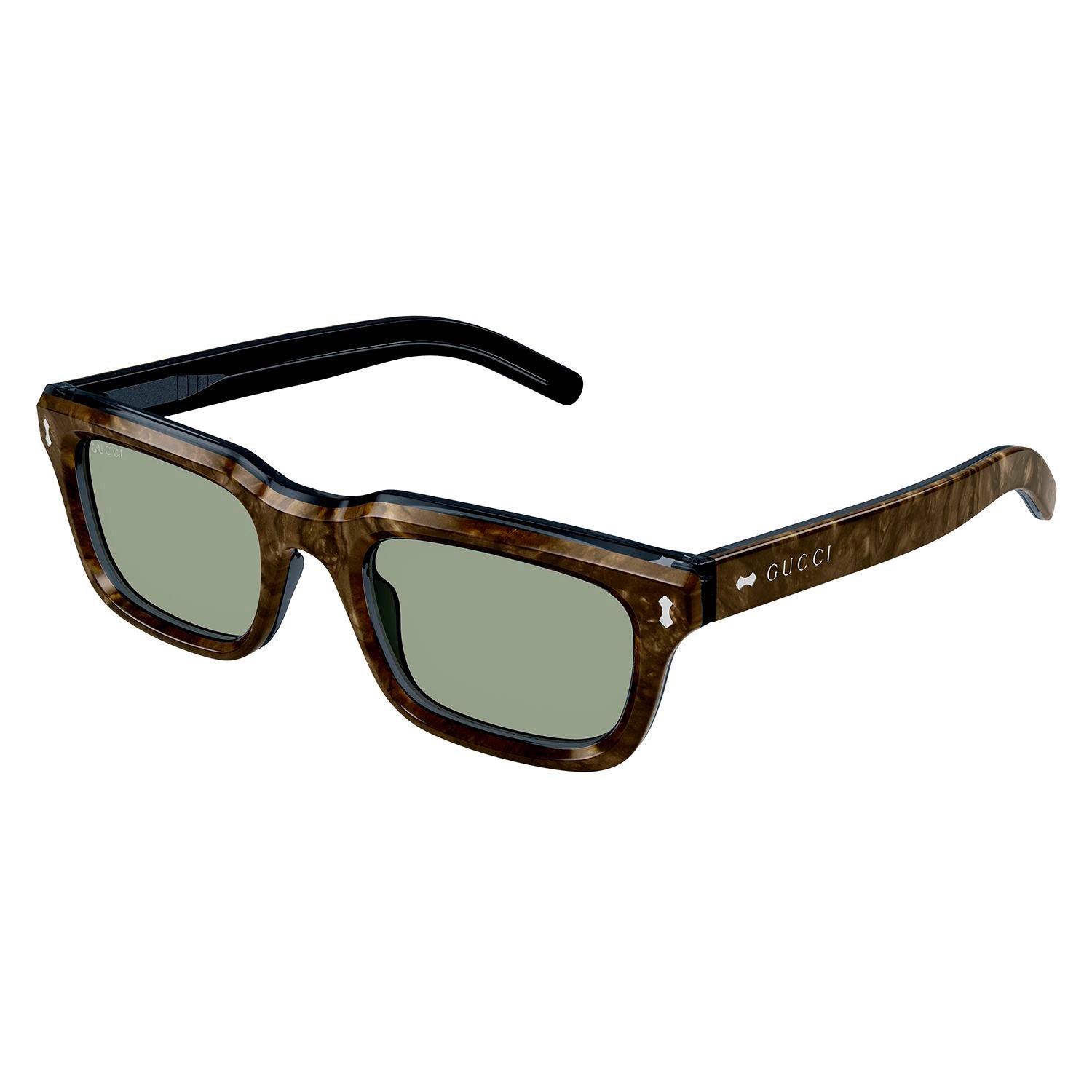 GG1524S Blue recycled acetate Sunglasses - Shiny Transparent Azur & Radica