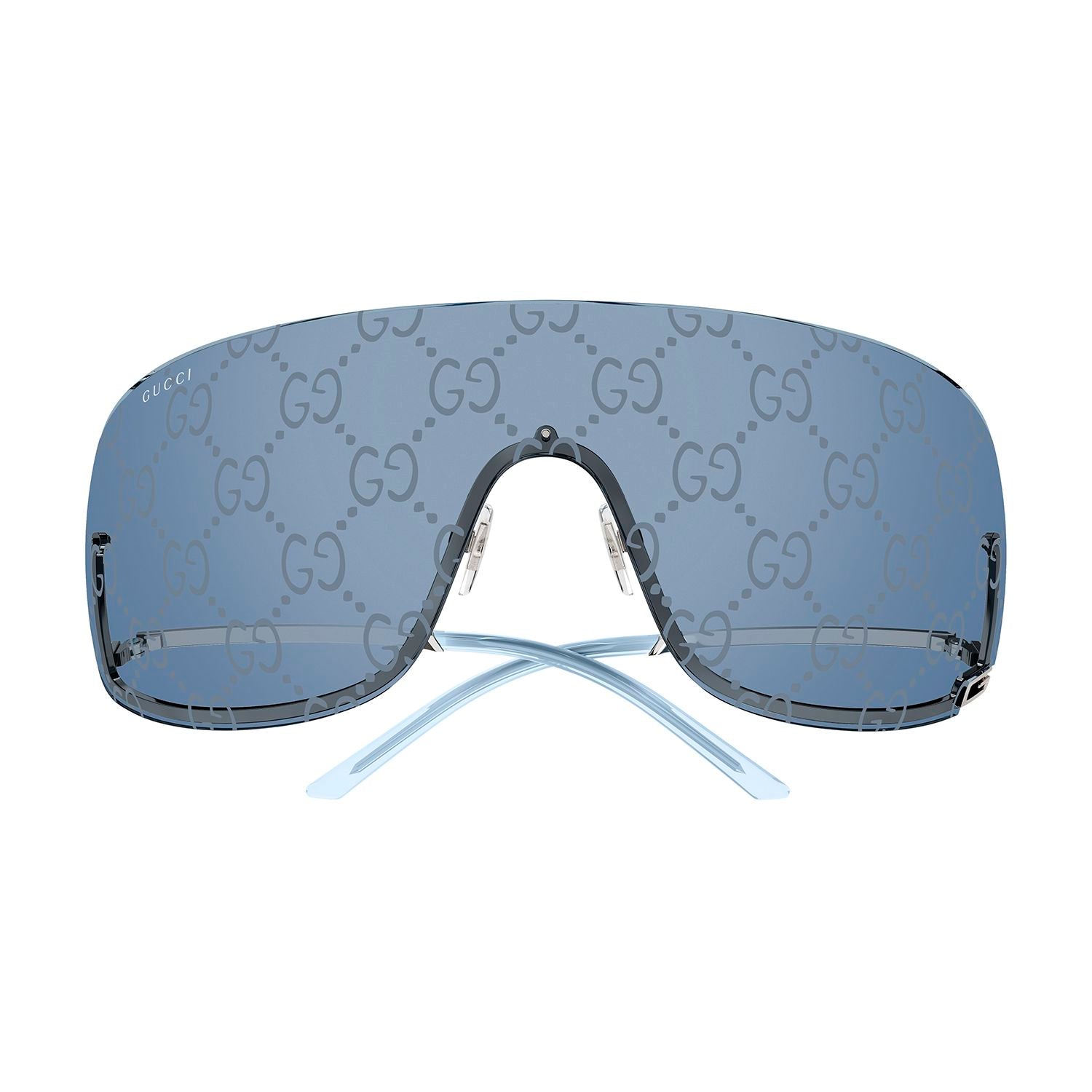GG1560S Grey metal Sunglasses - Shiny Transparent Light Grey