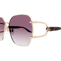 GG1563S Gold metal Sunglasses - Shiny Rose Gold