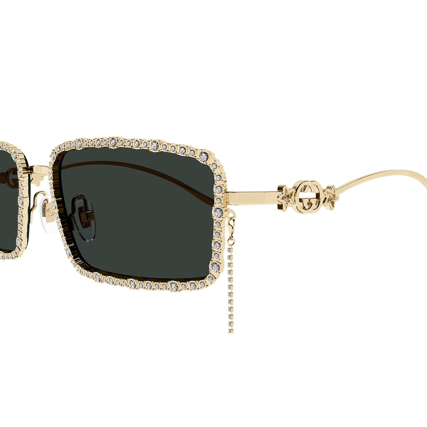 GG1568S Gold strass & metal Sunglasses - Shiny Endura Gold