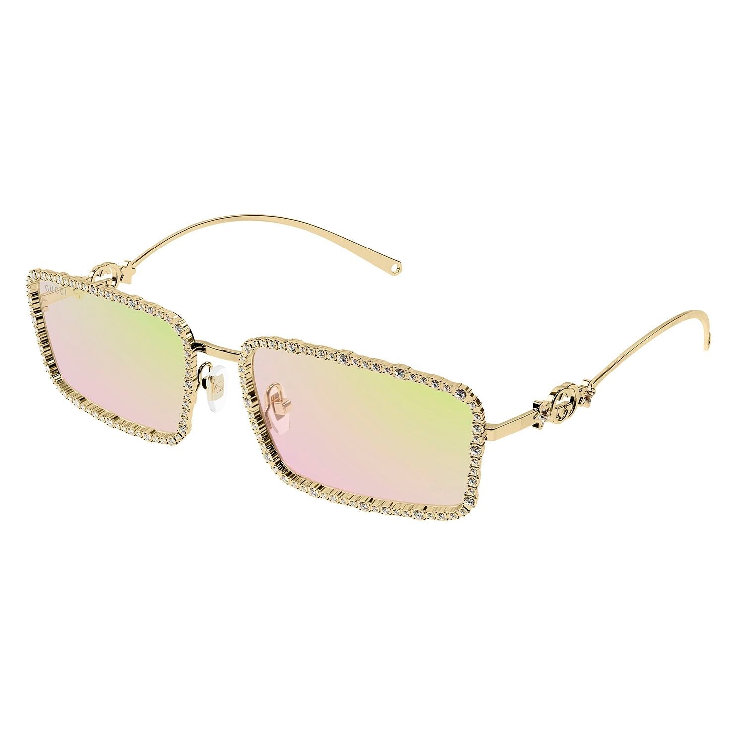 GG1568S Gold strass & metal Sunglasses - Shiny Endura Gold