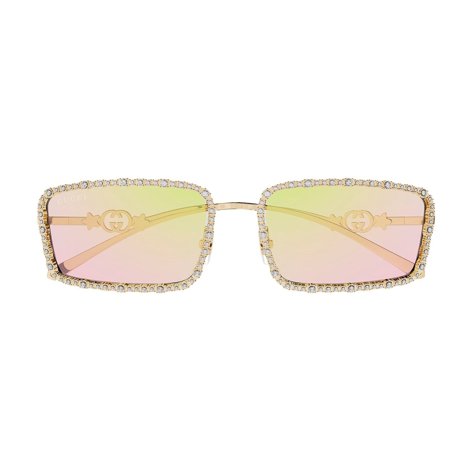 GG1568S Gold strass & metal Sunglasses - Shiny Endura Gold