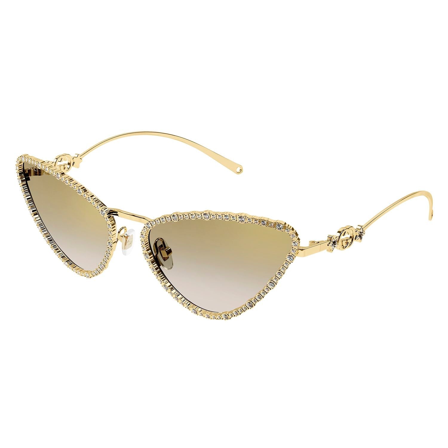 GG1569S Gold strass & metal Sunglasses - Shiny Endura Gold