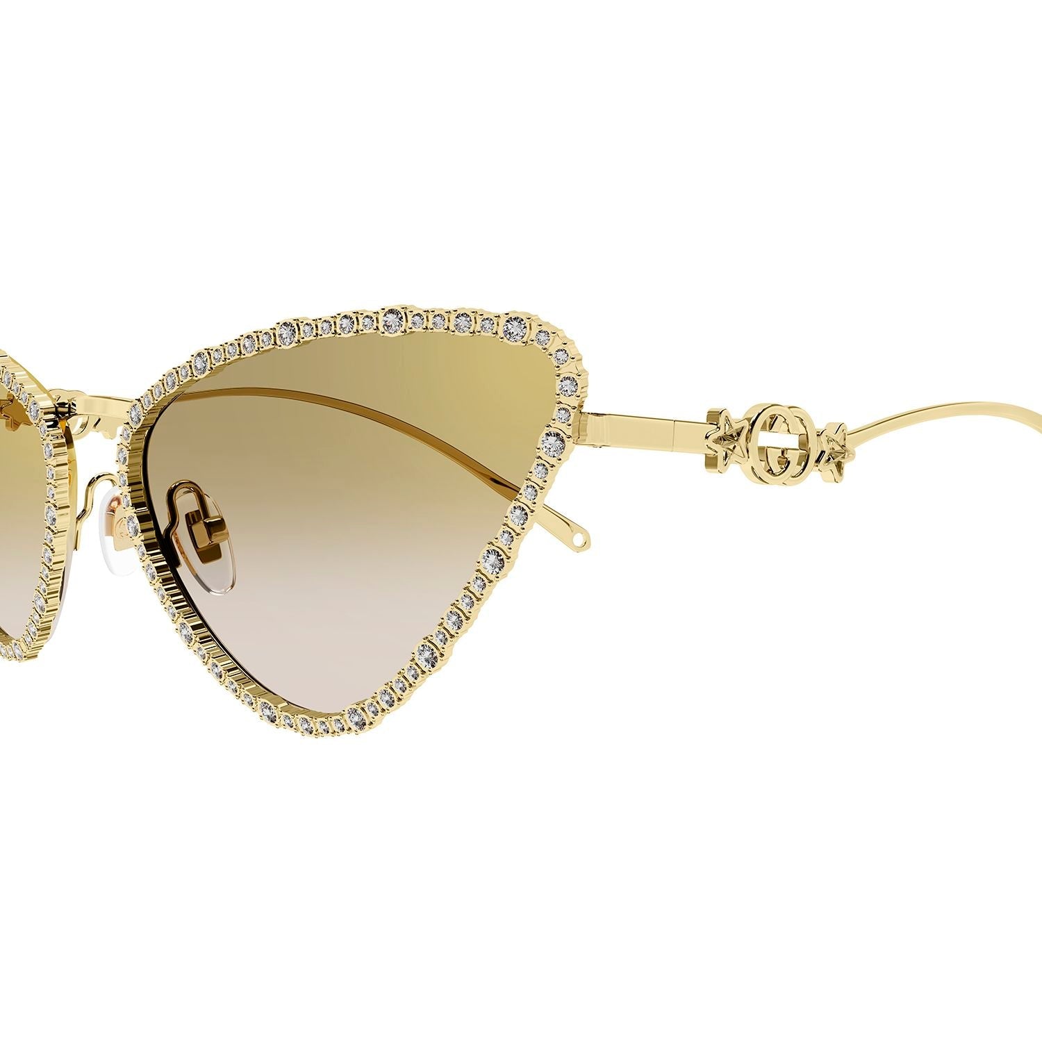GG1569S Gold strass & metal Sunglasses - Shiny Endura Gold