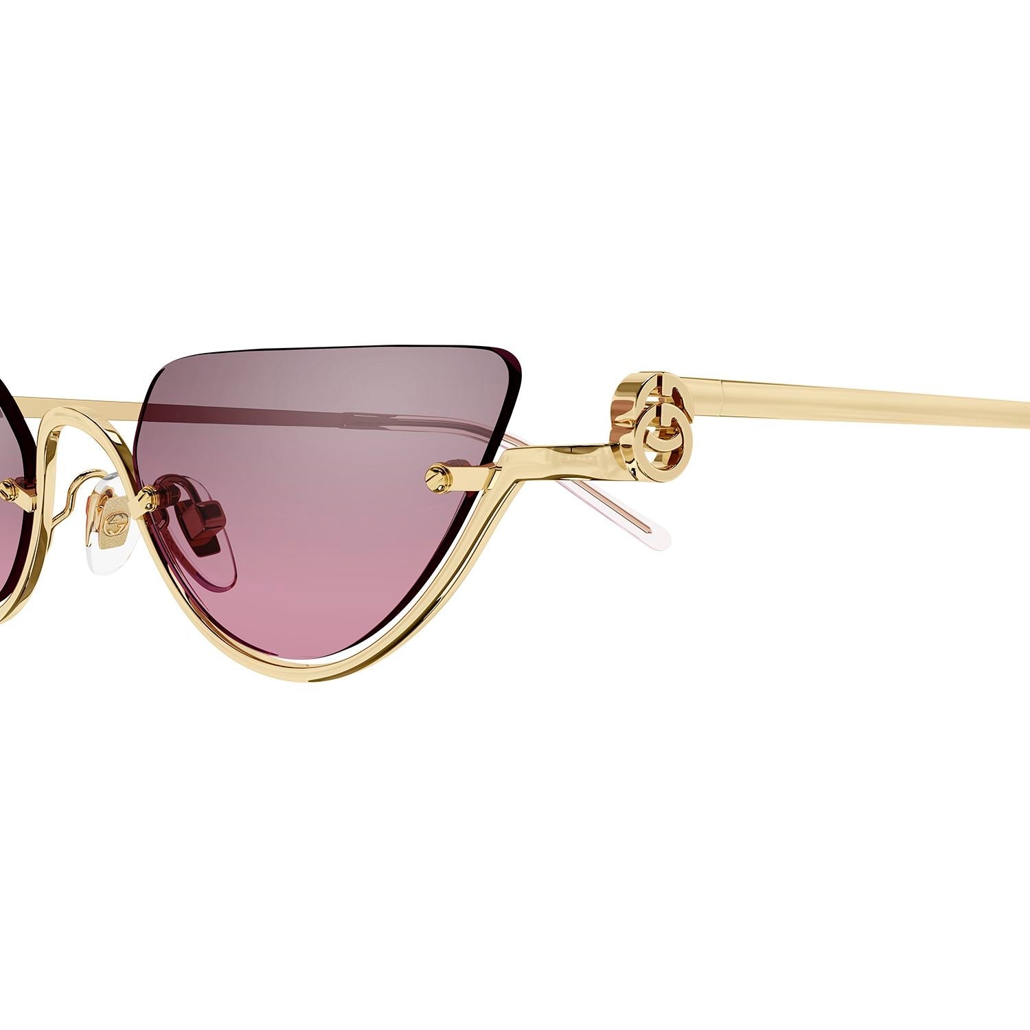 GG1603S Gold metal Sunglasses - Shiny Endura Gold