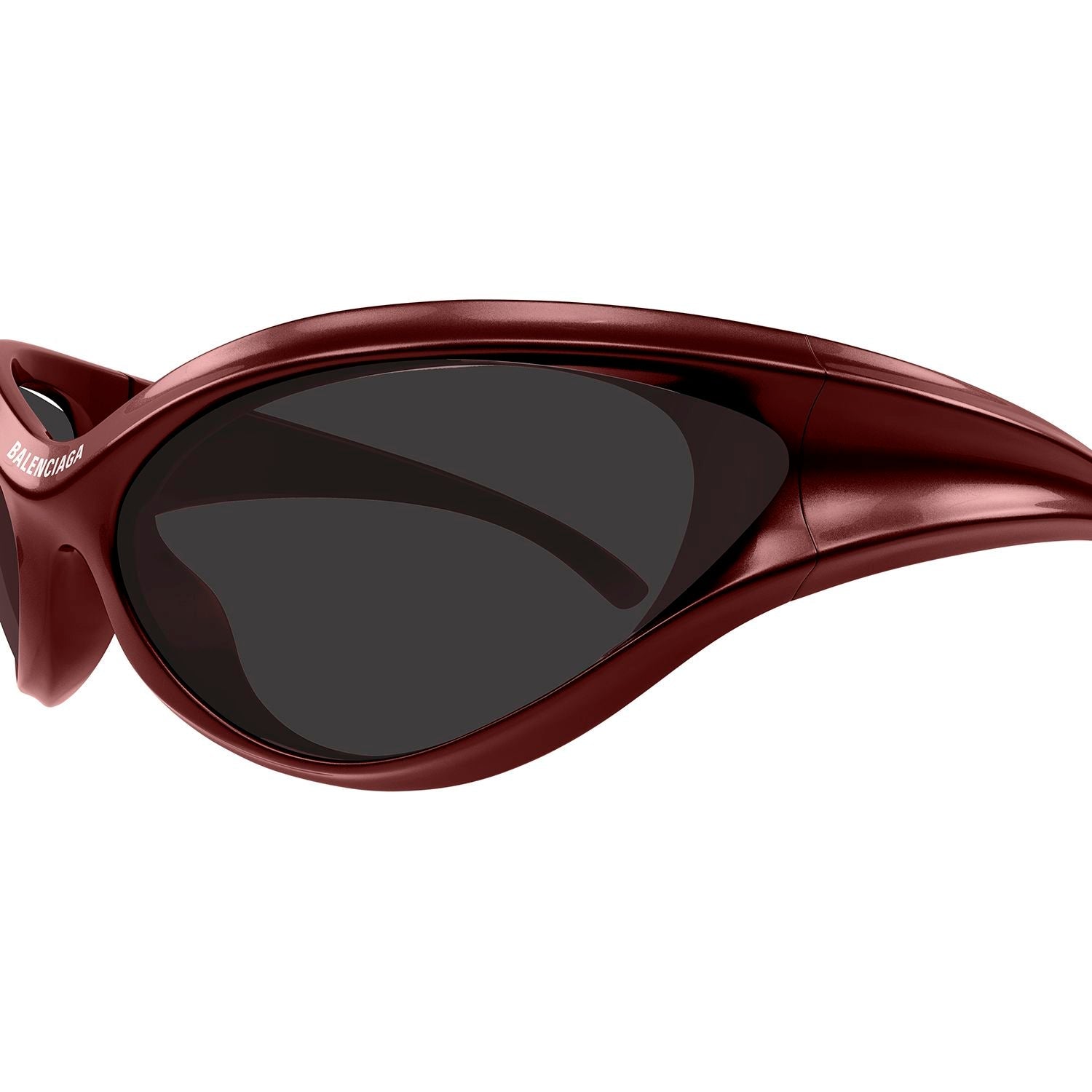 BB0317S Burgundy bio injection Sunglasses - Shiny Solid Metallic Burgundy