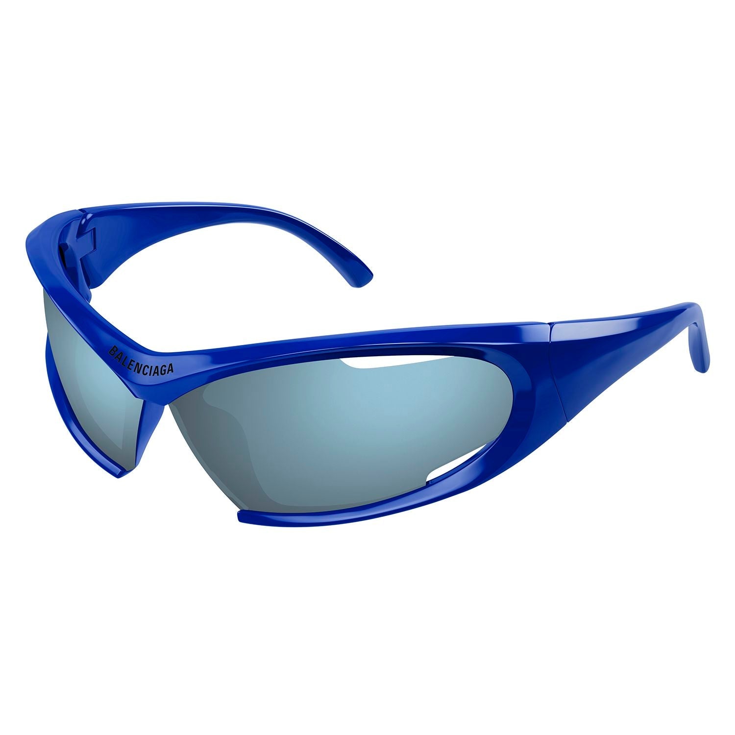 BB0318S Blue bio injection Sunglasses - Shiny Solid Blue