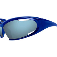 BB0318S Blue bio injection Sunglasses - Shiny Solid Blue