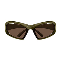 BB0318S Green bio injection Sunglasses - Shiny Solid Metallic Mud