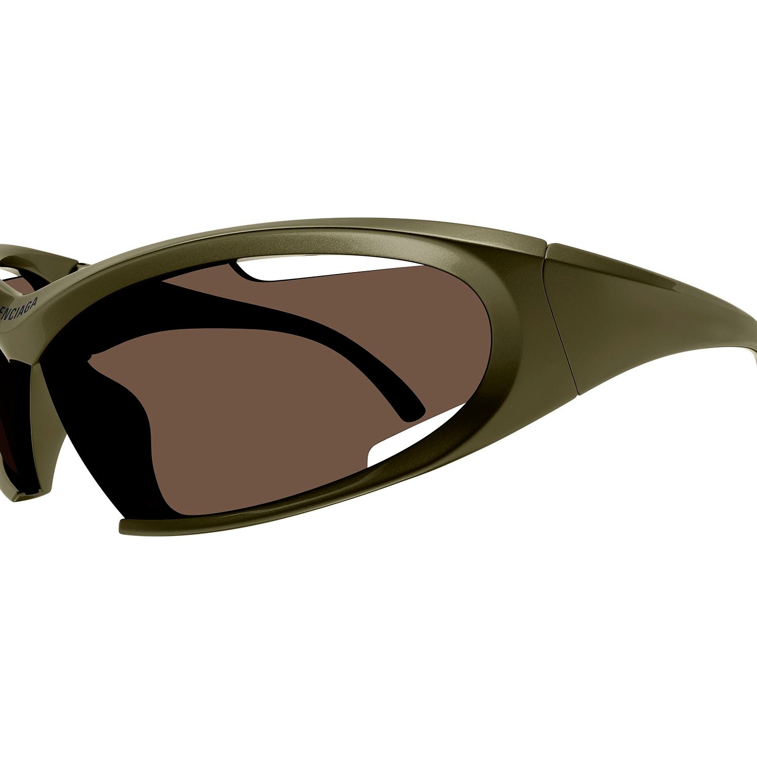 BB0318S Green bio injection Sunglasses - Shiny Solid Metallic Mud