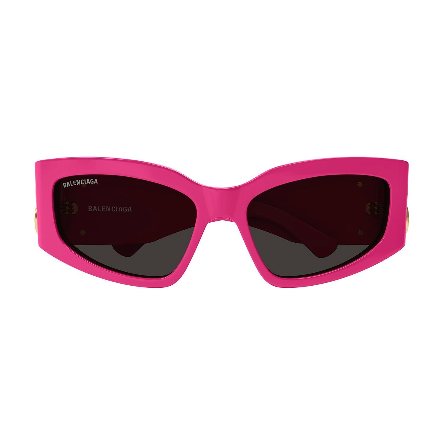 BB0321S Pink recycled acetate Sunglasses - Shiny Solid Bright Pink