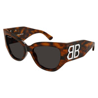 BB0322S Havana recycled acetate Sunglasses - Shiny Stretched havana