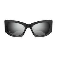 BB0327S Grey recycled acetate Sunglasses - Shiny Transparent Dark Grey