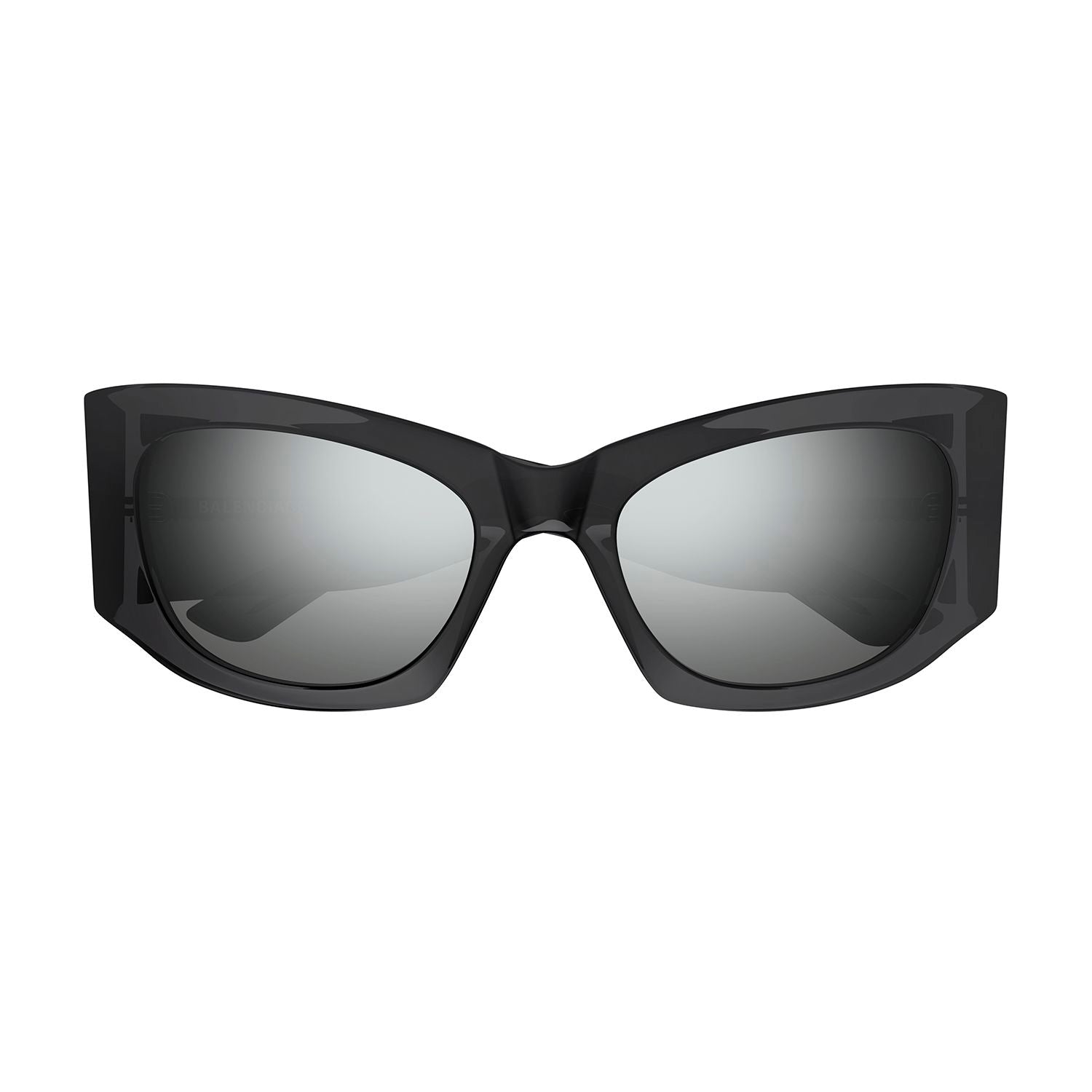 BB0327S Grey recycled acetate Sunglasses - Shiny Transparent Dark Grey