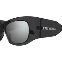 BB0327S Grey recycled acetate Sunglasses - Shiny Transparent Dark Grey