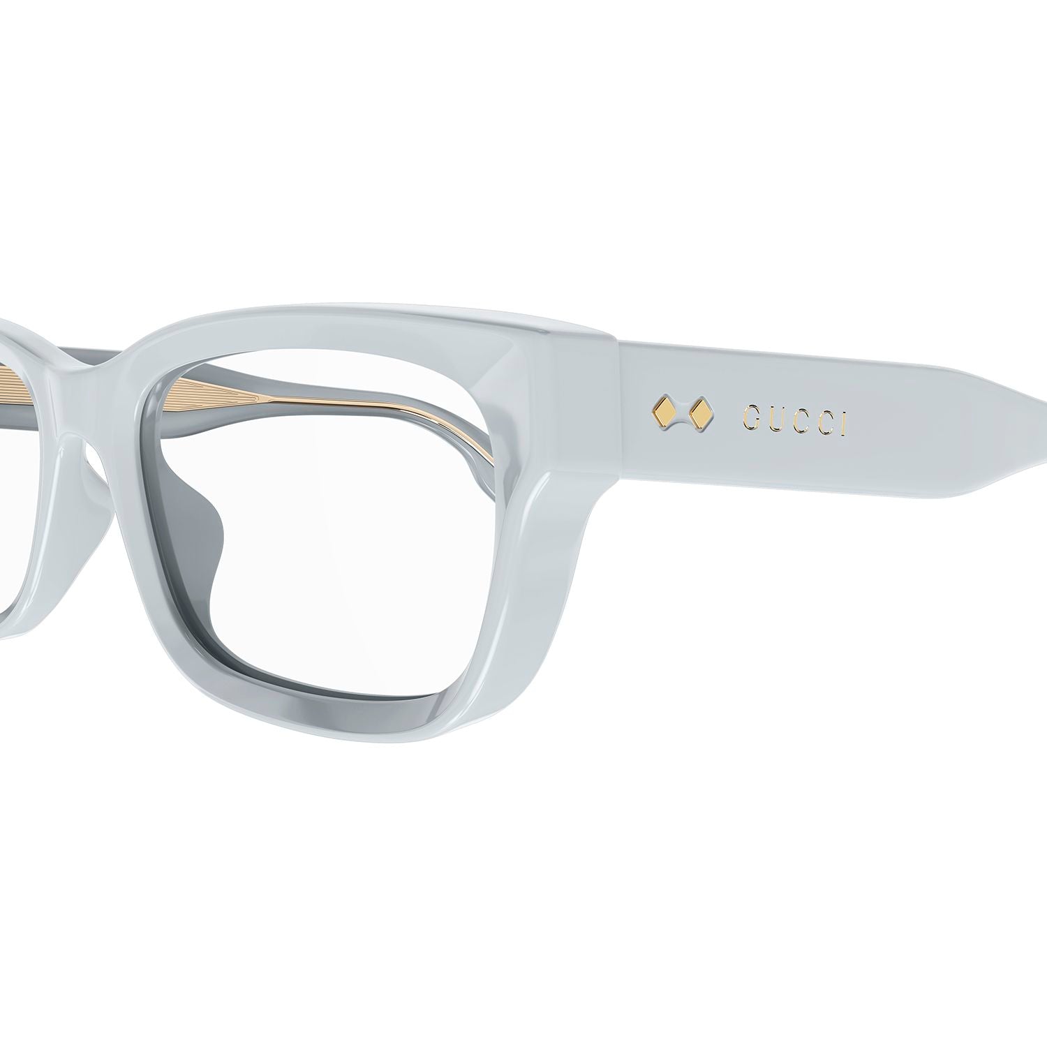 GG1533OA Grey recycled acetate Optical Frames - Shiny Pastel Light Grey
