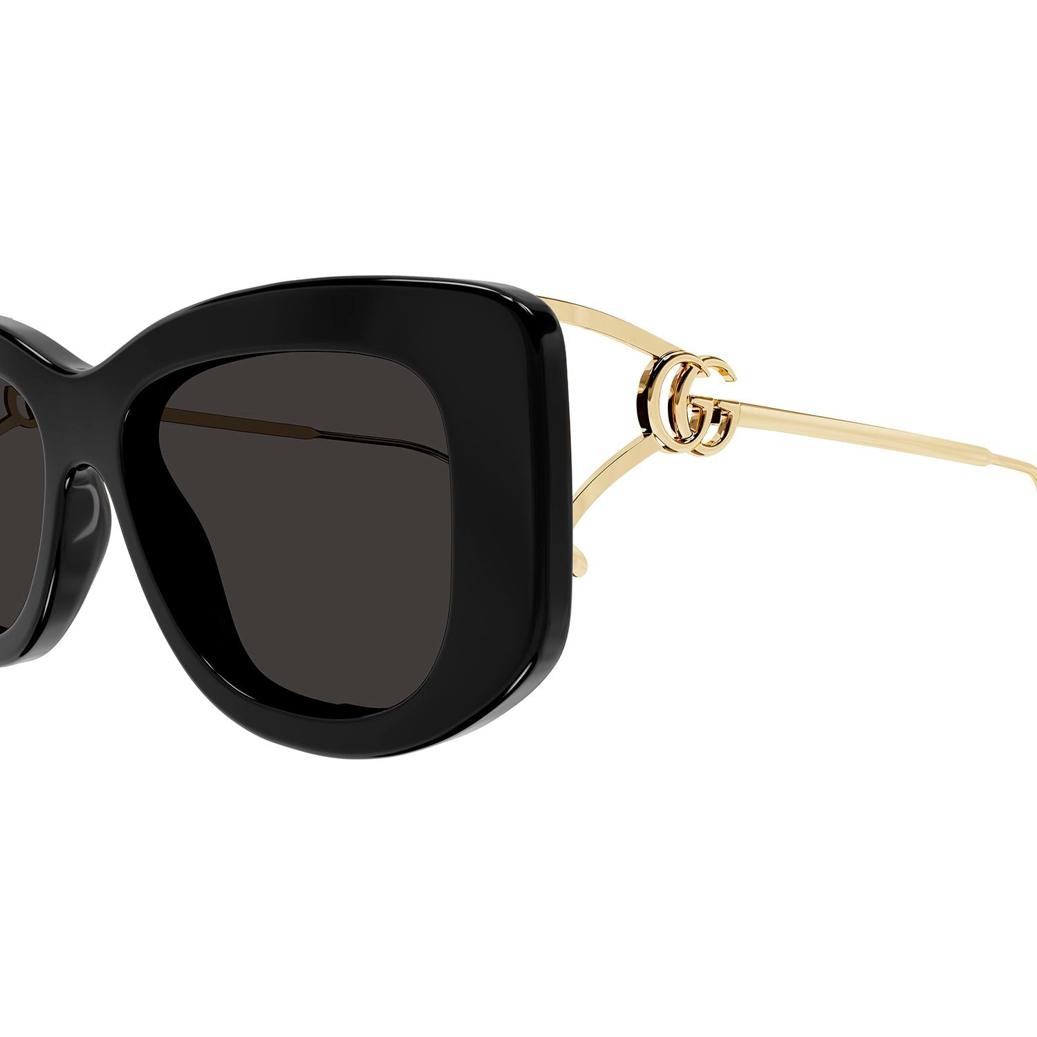 GG1566SA Black injection Sunglasses - Shiny Black
