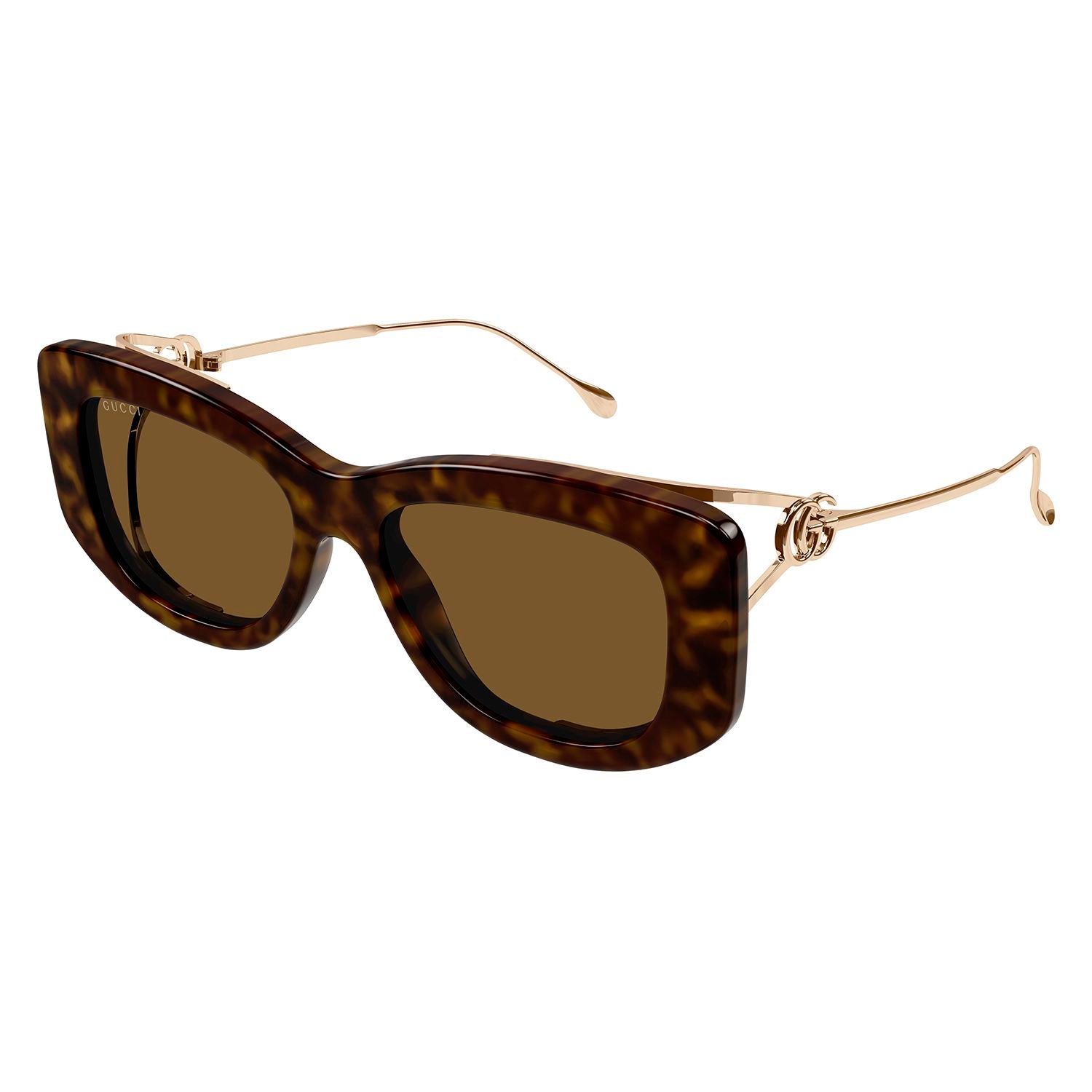 GG1566SA Havana injection Sunglasses - Shiny Dark Havana