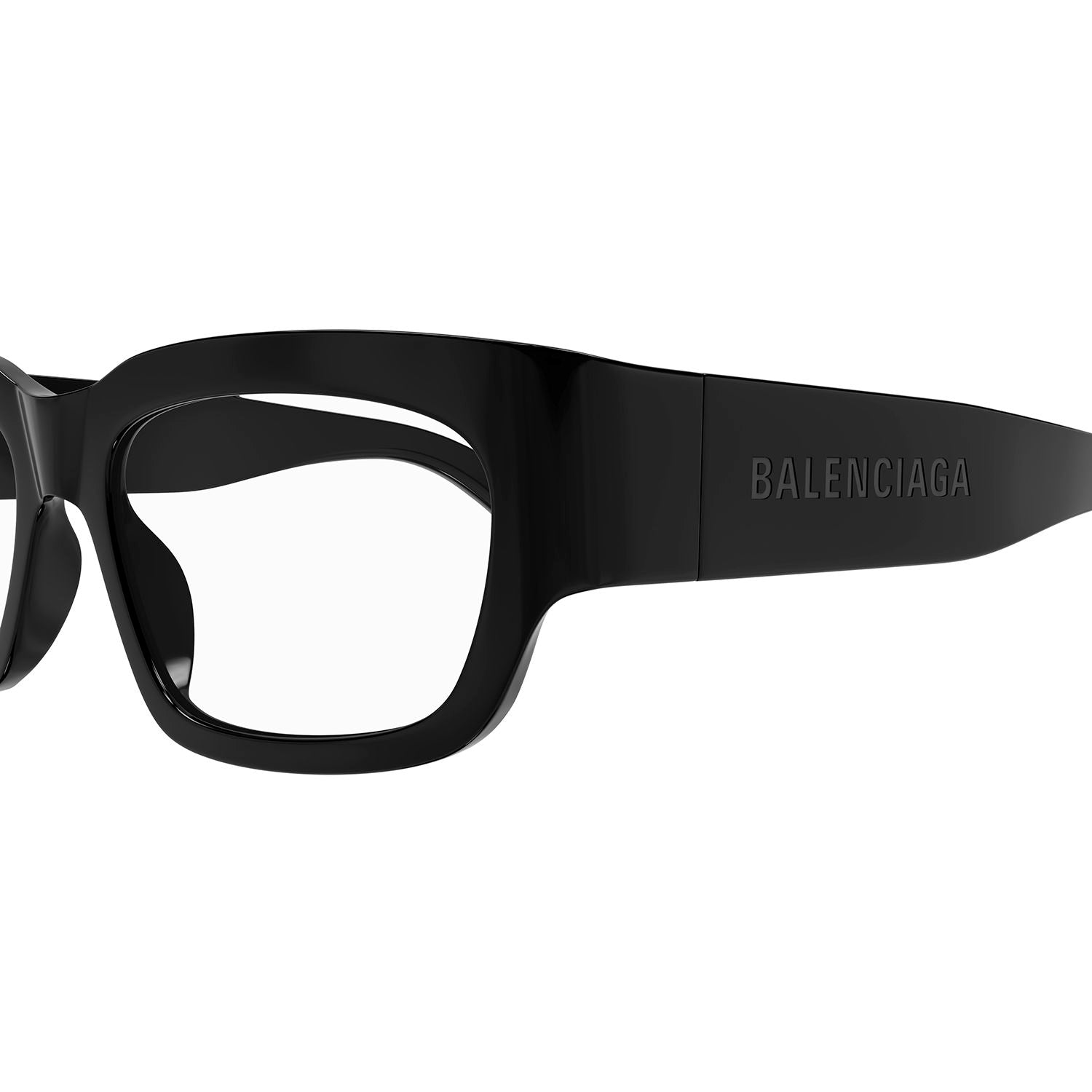 BB0334O Black recycled acetate Optical Frames - Shiny Solid Black