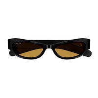GG1635S Black recycled acetate Sunglasses - Shiny Solid Black