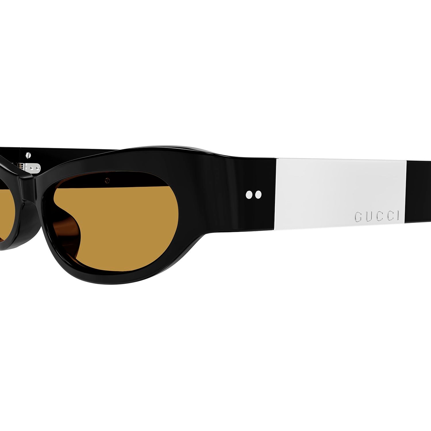 GG1635S Black recycled acetate Sunglasses - Shiny Solid Black