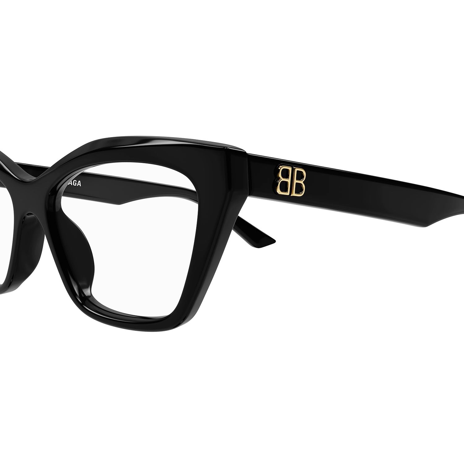 BB0342O Black recycled acetate Optical Frames - Shiny Solid Black