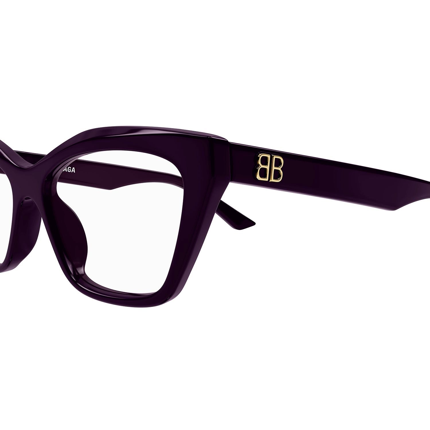 BB0342O Violet recycled acetate Optical Frames - Shiny Solid Dark Purple