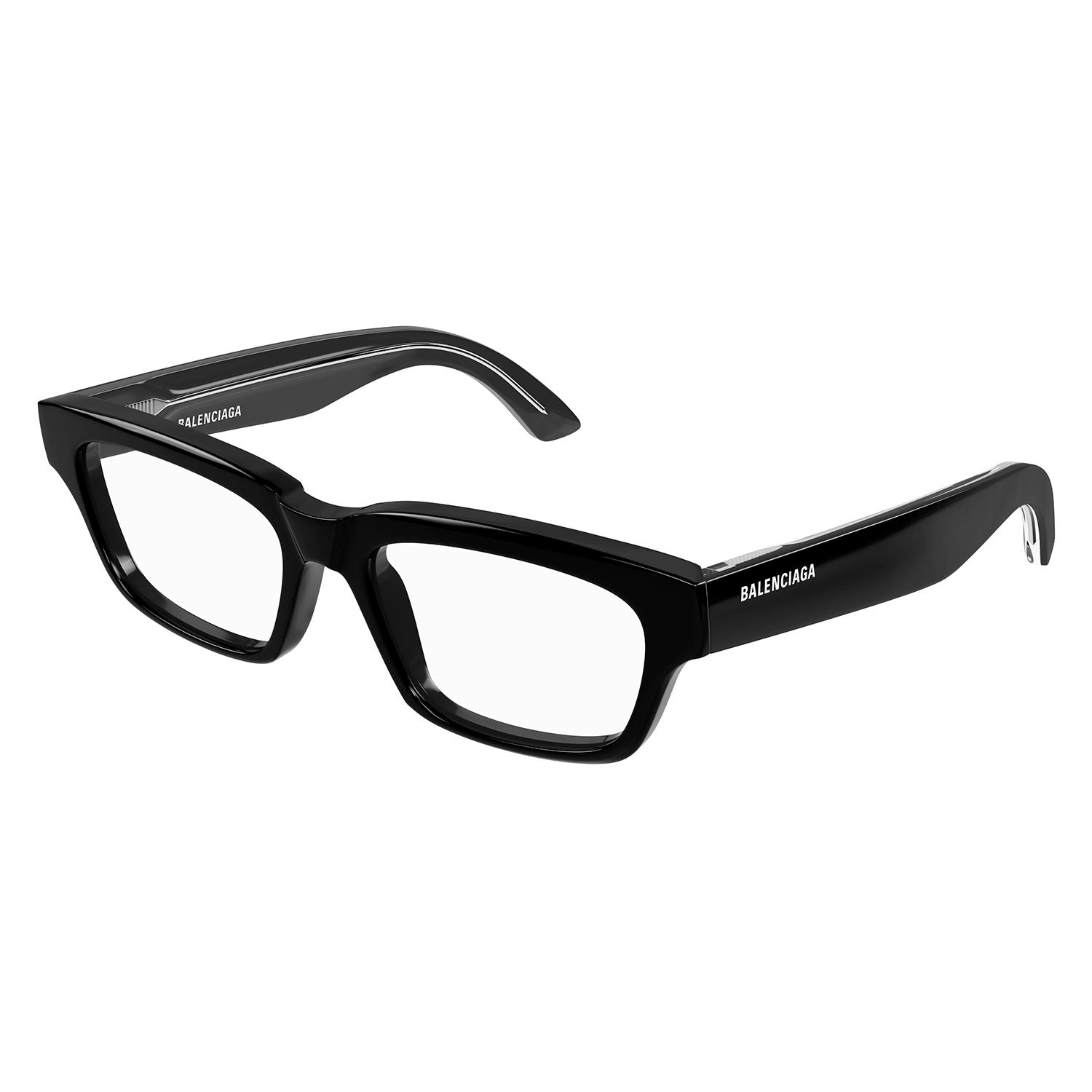BB0344O Black recycled acetate Optical Frames - Shiny Solid Black