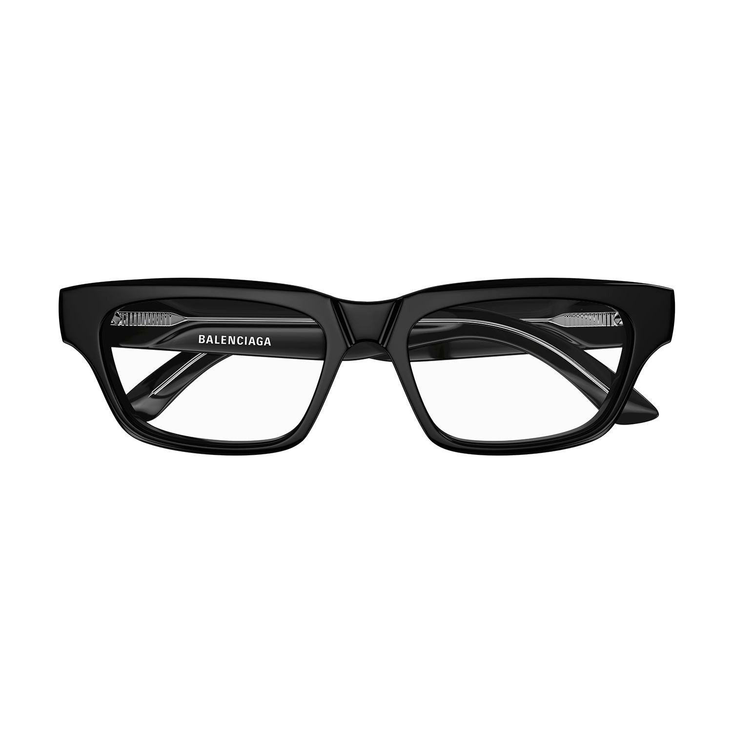 BB0344O Black recycled acetate Optical Frames - Shiny Solid Black