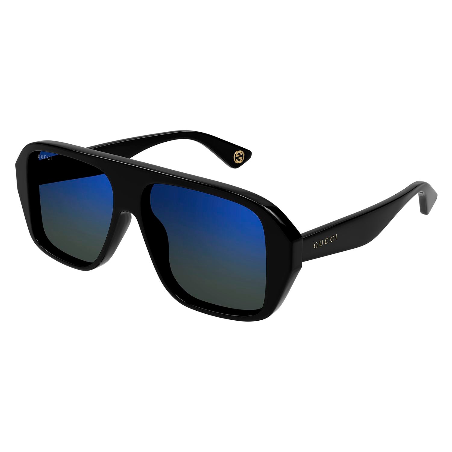 GG1615S Black recycled acetate Sunglasses - Shiny Black