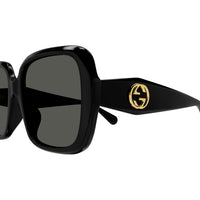 GG1629SA Black recycled acetate Sunglasses - Shiny Black