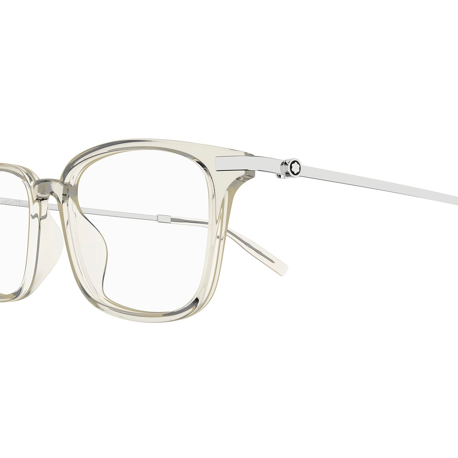 MB0315OA Beige recycled acetate Optical Frames - Shiny Transparent Beige