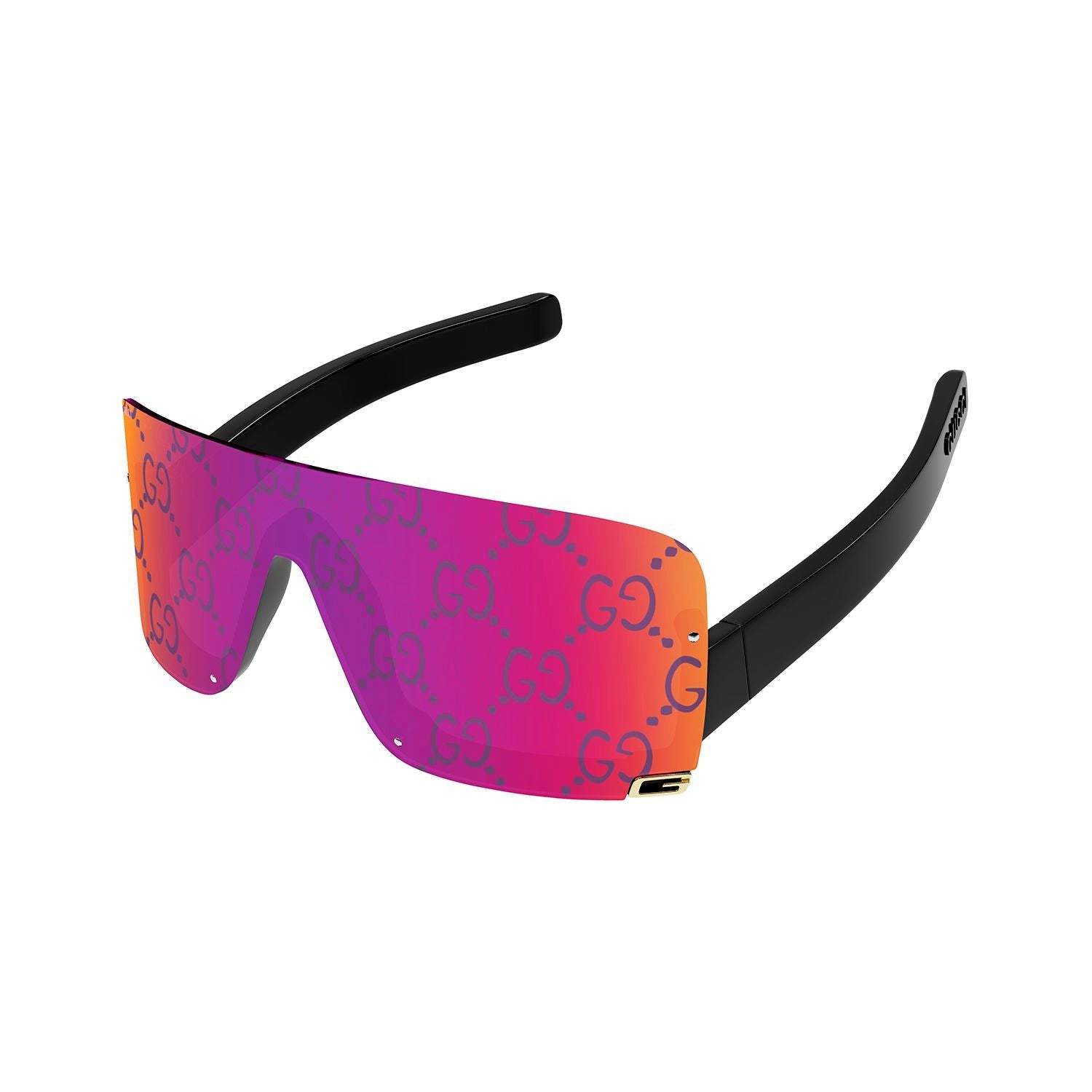 GG1637S Black injection Sunglasses - Shiny Black