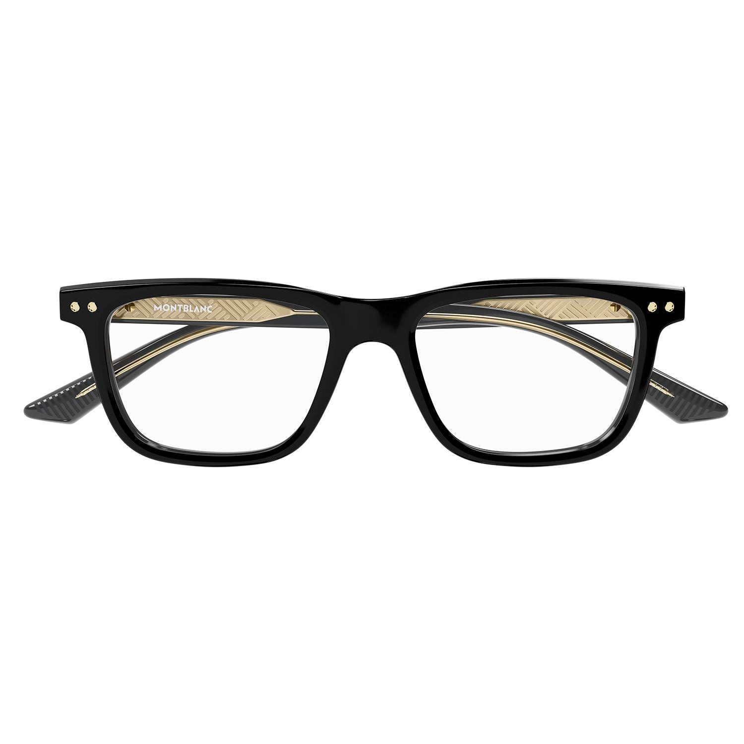 MB0322O Black recycled acetate Optical Frames - Shiny Solid Black